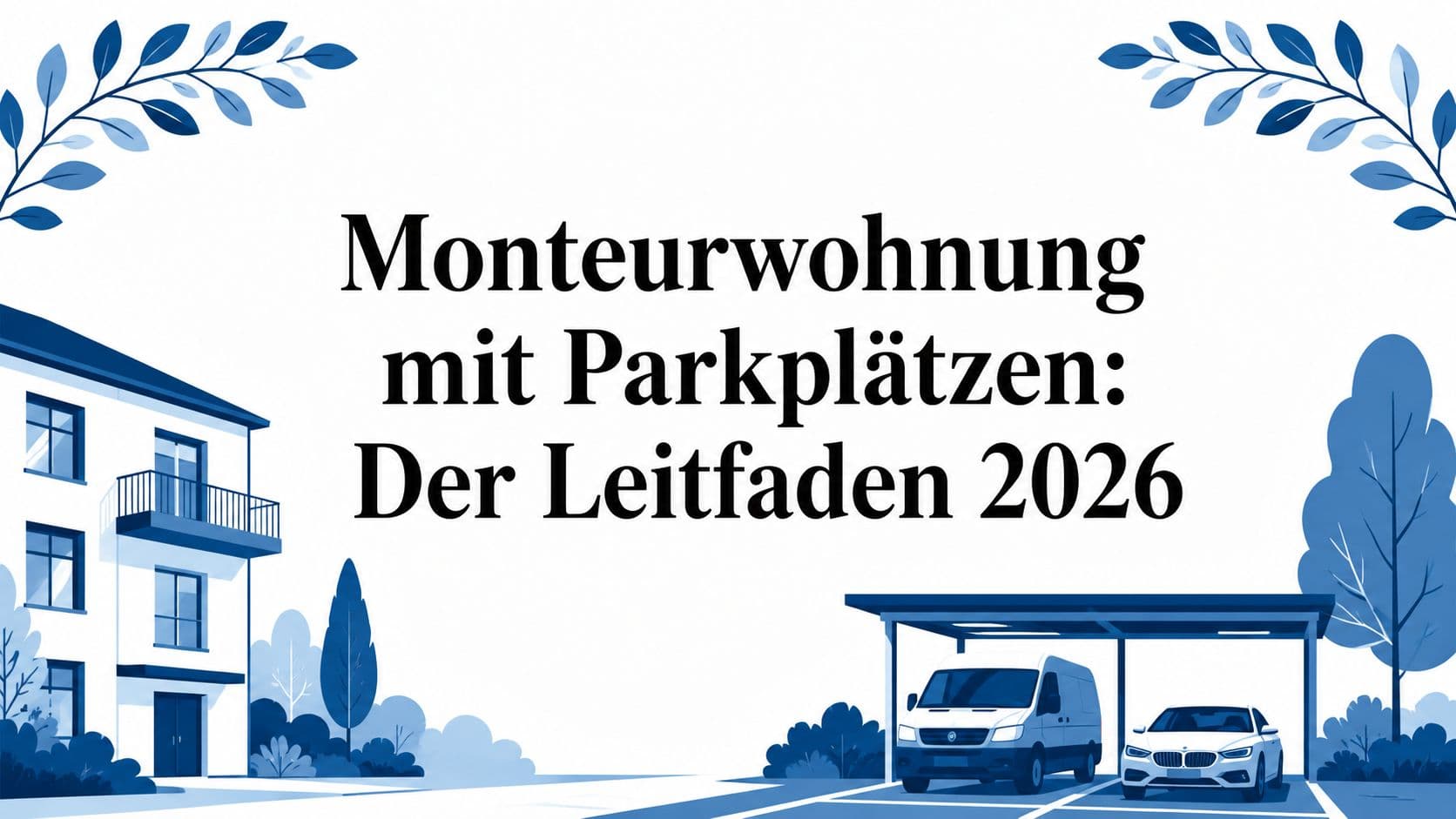 Monteurwohnung mit Parkplätzen: Der Leitfaden 2026