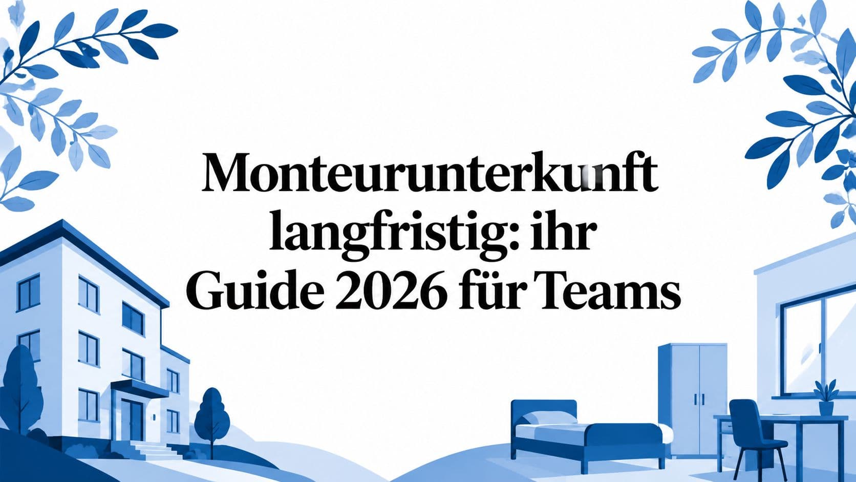 Monteurunterkunft langfristig: Ihr Guide 2026 für Teams