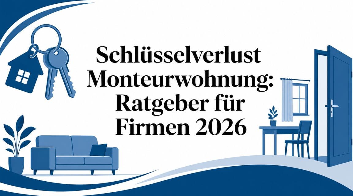 Schlüsselverlust Monteurwohnung: Ratgeber für Firmen 2026
